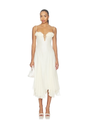 Mirror Palais Valentina Dress in Yellow. Size L. Also in M, S, XS.
