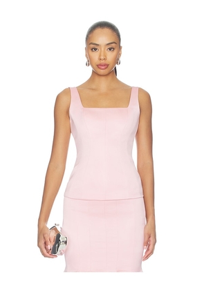 Prabal Gurung Corset Seam Tank in Pink. Size 0. Also in 2, 4, 6, 8.