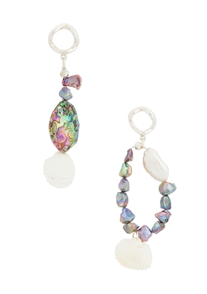 Studio Conchita Bomba #6 Earrings in Metallic Silver.