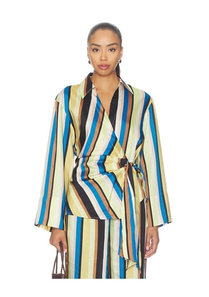 SIMONMILLER Vietta Twill Top in Multi. Size L. Also in XS, S, M.
