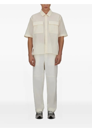Laminar flap-pocket short-sleeve shirt - White