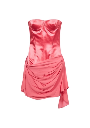 Alex Perry draped corset-style mini dress - Pink