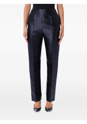 Alberta Ferretti satin-finish tailored trousers - Blue