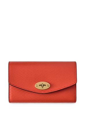 Mulberry Darley grained-leather wallet - Orange