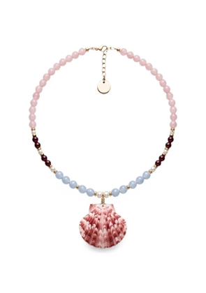 MAYOL Swim Shady shell-pendant necklace - Gold