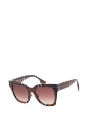 Burberry Vintage Check square-frame sunglasses - Brown