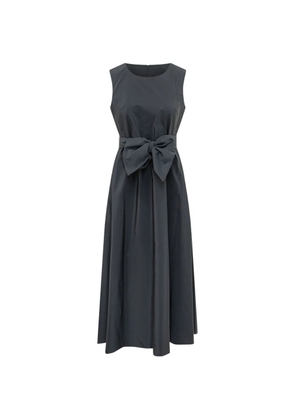 Weekend Max Mara flared taffeta dress - navy - Blue