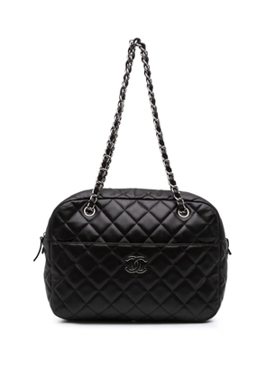 CHANEL Pre-Owned 2011 CC Quilted Lambskin Camera Bag shoulder bag - Black