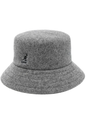 Kangol logo-patch bucket hat - Grey