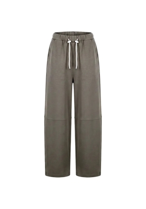 VICOLO drawstring wide-leg track pants - Grey