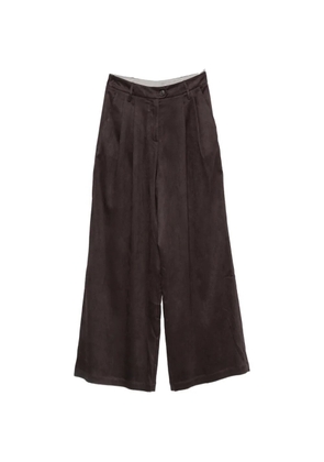 Alysi pleated wide-leg trousers - Brown