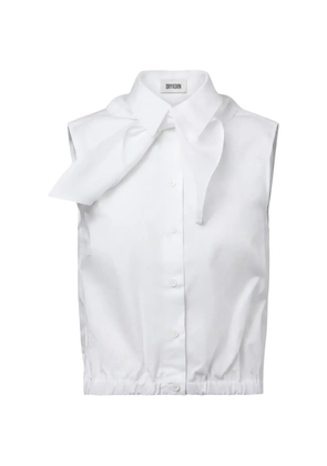 Drykorn Tiriel tie-neck sleeveless shirt - White