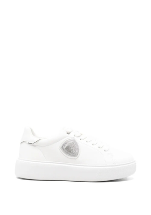 Blauer Venus 01 logo-patch platform sneakers - White
