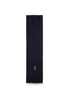 Polo Ralph Lauren Polo Bear cable-knit scarf - Blue