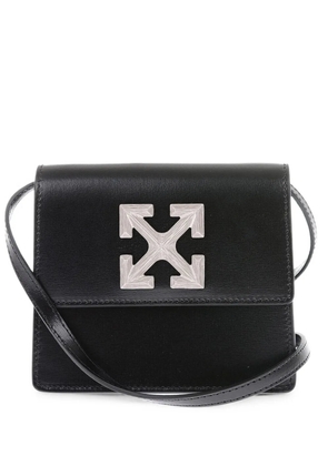 Off-White leather Jitney 0.7 mini crossbody bag - Black