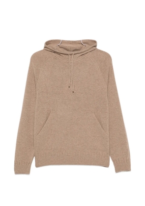 CFCL drawstring raglan-sleeve hoodie - Neutrals