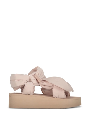 RED(V) bow-detail flatform sandals - Pink