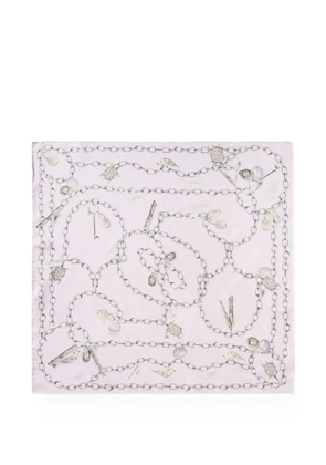 Givenchy chain-print silk scarf - Pink