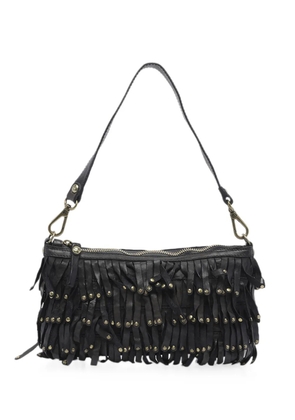Campomaggi Natalia stud-embellished fringed tote bag - Black
