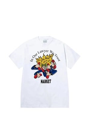 MARKET Lawyer We Trust graphic-print T-shirt - White