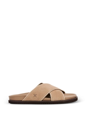 Hackett London Mikonos Highcross crossover-strap sandals - Neutrals