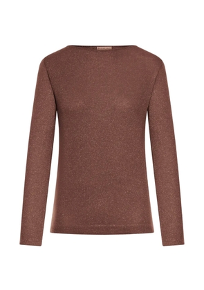 Brunello Cucinelli boat-neck top - Brown