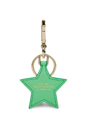 Smythson Star keyring - Green
