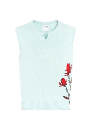 Barrie thistle-motif sleeveless top - Blue