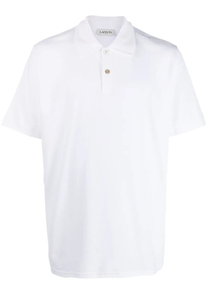 Lanvin short-sleeve cotton polo shirt - White