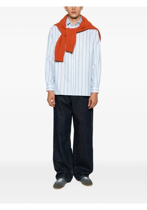 JW Anderson striped long-sleeve shirt - Blue