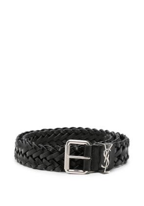 Saint Laurent Cassandre-detail belt - Black