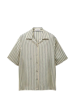 Versace printed silk twill shirt - Neutrals