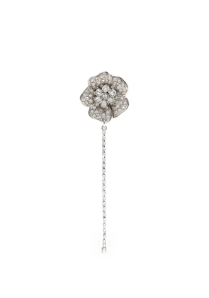 Alessandra Rich floral-motif earrings - Silver