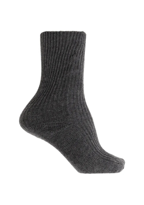 Lisa Yang ribbed-knit cashmere socks - Grey