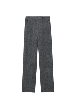 Emporio Armani marl-effect wide-leg trousers - Grey