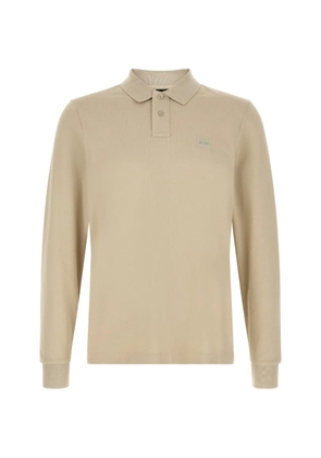 BOSS logo-patch polo shirt - Neutrals