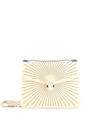 Bvlgari Pre-Owned Serpenti Forever Square Laser Cut Leather Small shoulder bag - Neutrals