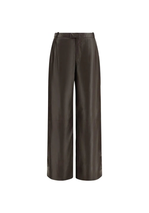 Arma Bea lambskin trousers - Brown
