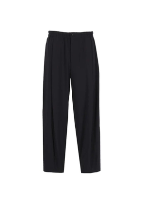 Giorgio Armani virgin-wool pleated trousers - Black