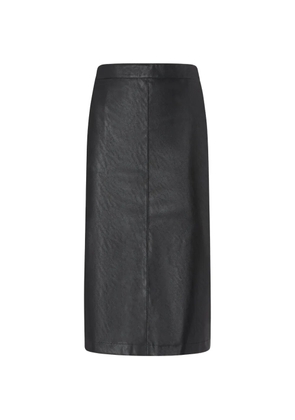 PINKO nappa leather-effect pencil skirt - Black