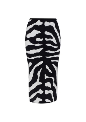 Moschino printed stretch skirt - Black