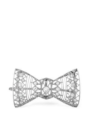 LB Exclusive Belle Epoque diamond bow brooch - Silver