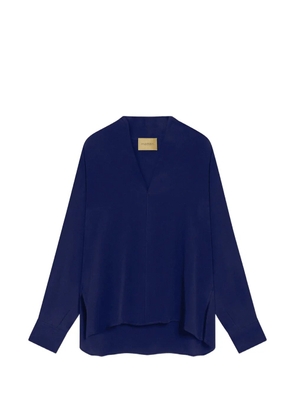 MOMONÌ Margaret V-neck blouse - Blue