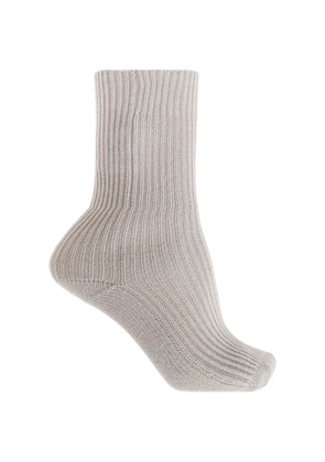 Lisa Yang ribbed cashmere socks - Neutrals