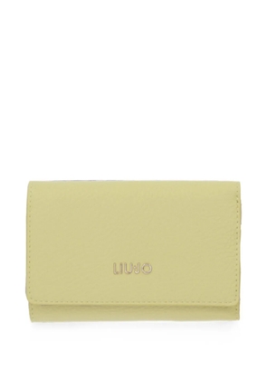 LIU JO pebbled-effect trifold wallet - Yellow
