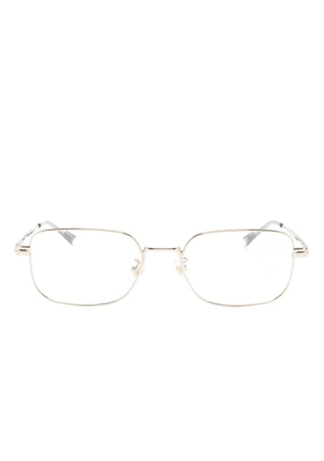 Montblanc polished square-frame glasses - Gold