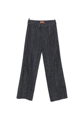 Missoni zigzag-knit palazzo pants - Blue