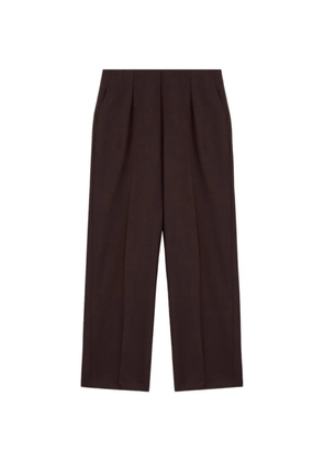MOMONÌ Lou pressed-crease trousers - Brown