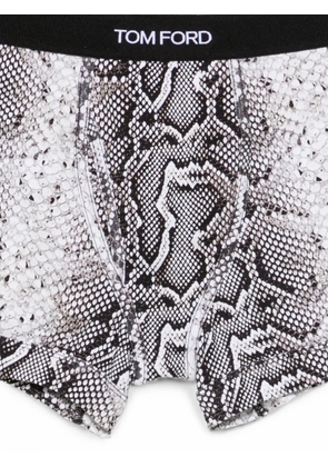 TOM FORD snake-print logo-waistband boxers - White