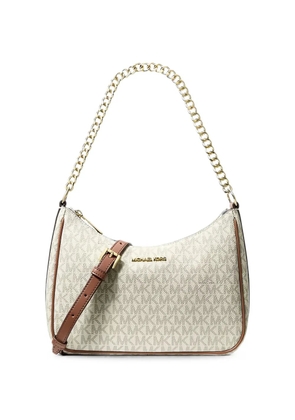 Michael Kors Jet Set travel large Signature logo convertible crossbody bag - Neutrals
